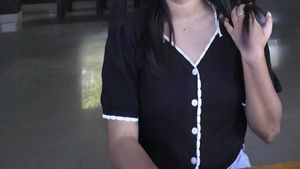 Black Cute Korean Crop Top