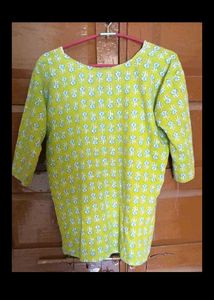 Pure Cotton Wear Trendy Short Kurti