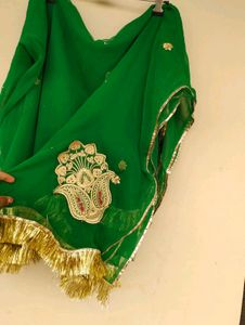 Green Rajputi Poshak