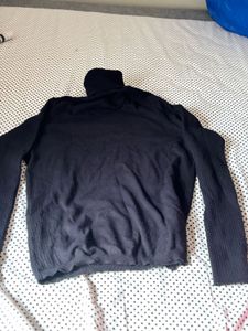 Jet Black Turtle Neck Top