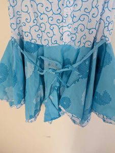 Baby Girl Frock🩵🤍