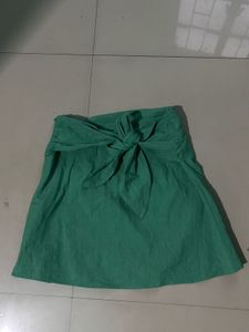 ZARA BACK KNOT MINI SKIRT