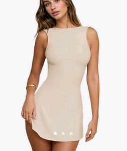 Cream Mini Dress