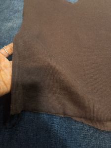 brown v neck  tank top