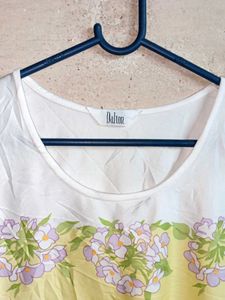 Ladies Summer Fashion Floral Top Multicolour