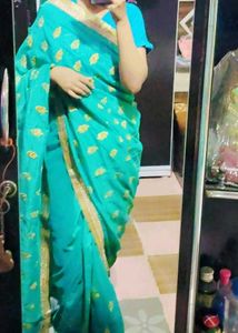 Elegant Teal Saree