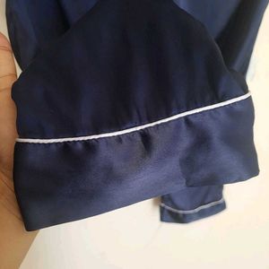 Navy Blue SATIN