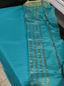 Elegant Teal Saree