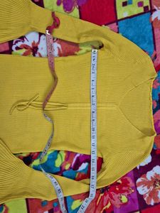 Yellow Knit Top