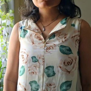 AllenSolly Top: vintage florals vibes