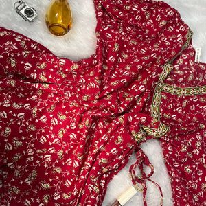 Red Short Kurti❤️