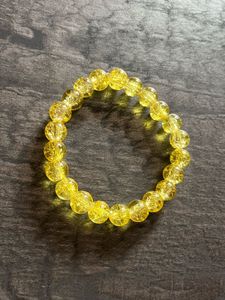 Beaded Bracelet with Clock Charm