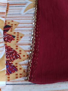Maroon Dupatta
