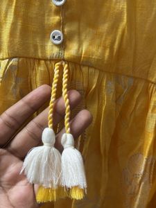 Yellow Printed Dress