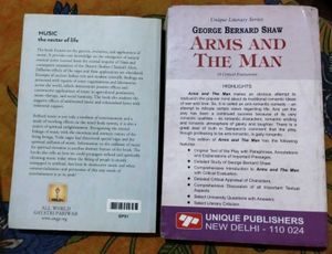 Book Combo: Music &amp; Arms and the Man