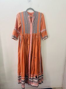 W Orange Dress