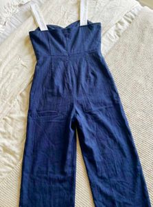 Halter Neck Sleeveless Front Flap Jumpsuit