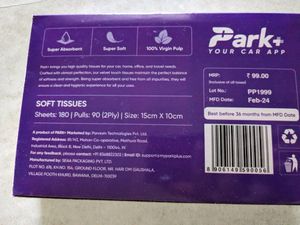 180pc Pack Of 2 Tissue Paper For car