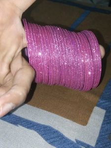 Sparkly Pink Bangles