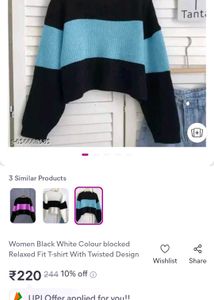 Color Blocked Women's T-shirt