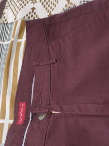 Burgundy Chino Pants