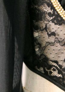 Black Lace Corset Top