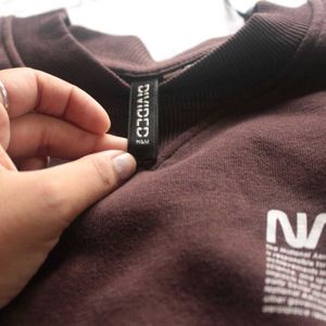 nasa h&amp;m cropped sweat