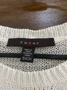 Off White Knitted Top