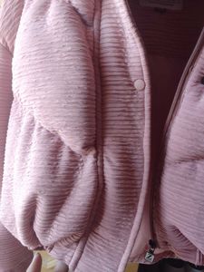 Pinkish Peach Coloured Puffer Jackets