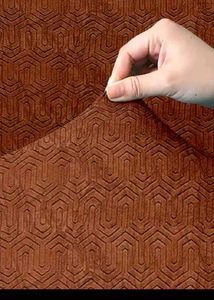 Brown Geometric Sofa Cover