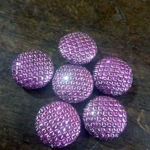 Purple Craft Buttons Pack Of 6