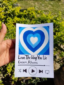 Set Of 3 Polaroid Painting Spotify Card (Hand painted) Customization Available.