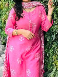 Pink Silk Suit