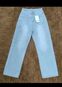 Light Wash Wide Leg Jeans