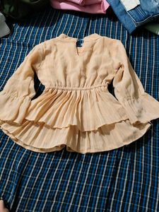 Cute Ruffled Bell Sleeve Top