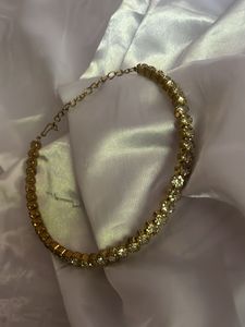 Gold Rhinestone Choker