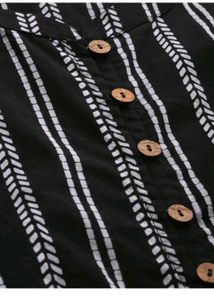 Striped Sleeveless Kurti