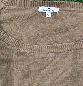 Casual Tan Long Sleeve Sweater