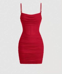 Red Bodycon Mini Dress