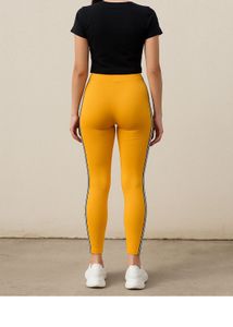 Yellow Striped Leggings