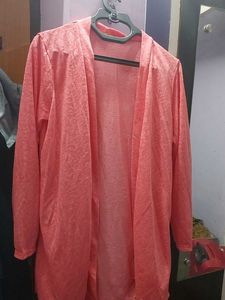 Coral Floral Shrug