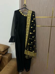 Elegant Black Ethnic Gown