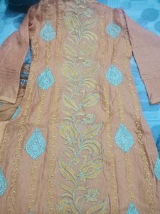 Suit With Pent Plazo Dupatta