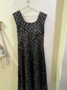 Sparkling Black Sequin Party Dress