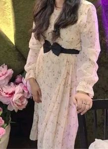 Floral Print Pleated Dress