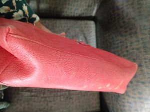 pink Leather Handbag