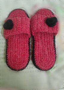 Cute Red crochet Slippers