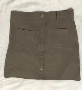 Grey Mini Skirt