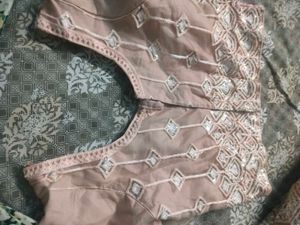 lehnga peach