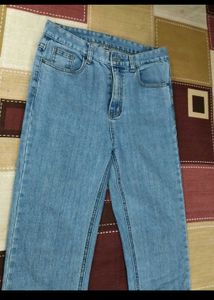 Light Wash Straight Leg Jeans